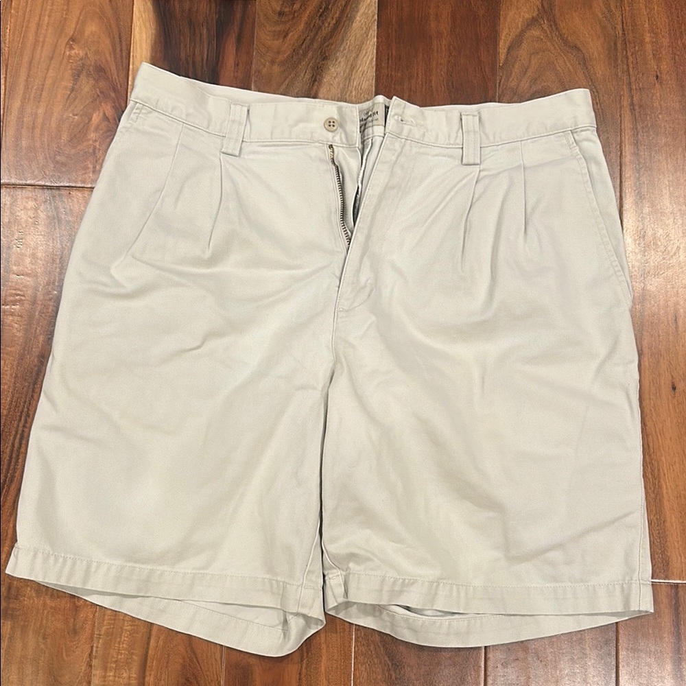 GAP Tan Flat Front Shorts Relaxed Fit